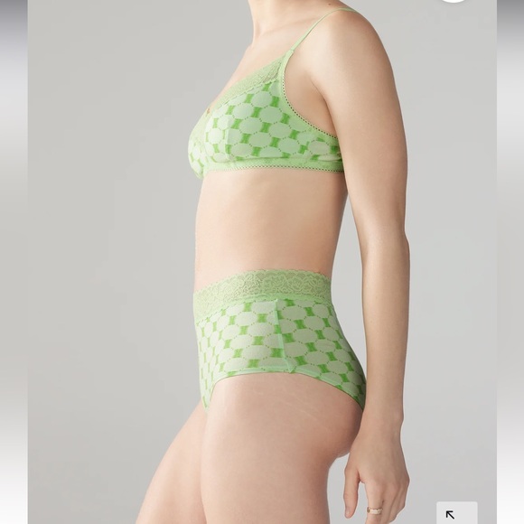 Savage X Fenty Miami Green X Link Cotton Essentials Three Piece Bundle Set - Picture 4 of 17